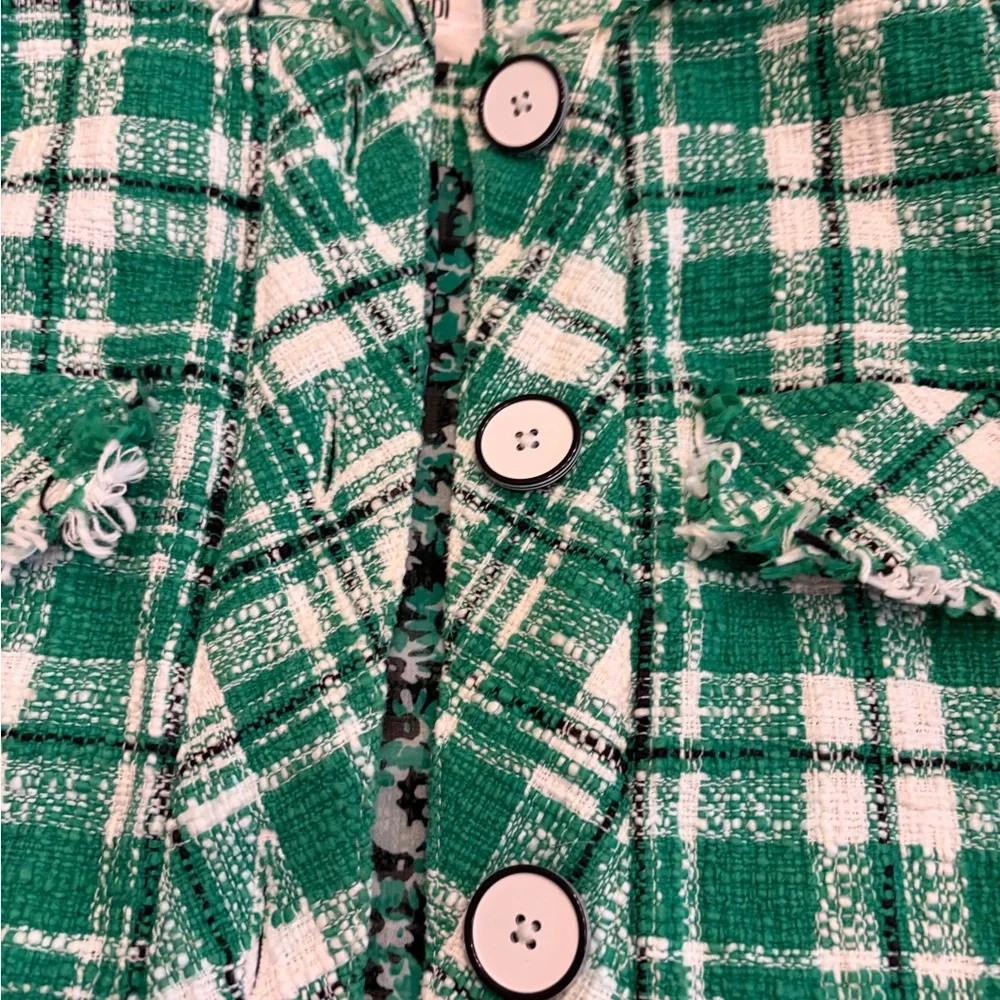 CAbi Green Plaid‎ Library Jacket - Picture 4 of 8